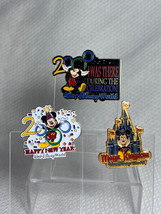 Walt Disney World Trading Pin Lot of 3  Magic Kingdom Happy New Year 2000 - $29.95