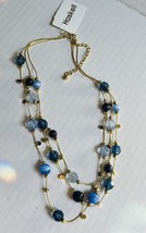 Haskell Multi Layer Blue Bead Necklace NET - $14.85