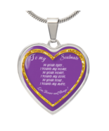 Luxury Heart Necklace – To My Soulmate | Elegant Gift for Her - $1,008.00 MXN+