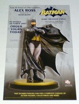 2007 Alex Ross DC Direct 17x11 inch Batman Dark Crusader statue promo to... - £16.68 GBP