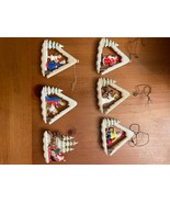Vintage 1950&#39;s Germany Gesch diorama christmas ornament set of 6  - $135.82 CAD
