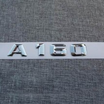 Chrome A160 A180 A200 A260 Car Emblem Trunk  Tailgate Sticker For  Benz W176 A C - £95.67 GBP