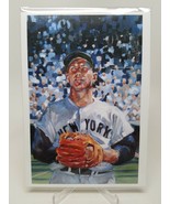 Mickey Mantle #1 Oil on Canvas Greeting Card Erica Jones 2007 w/ Envelop... - $17.70