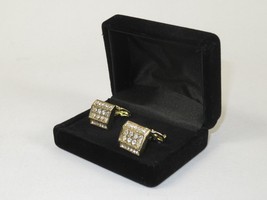 Men J.Valintin Cufflinks by Vitorofolo for French Cuff Shirt V39-74 Gold Diamond image 4