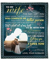You Complete Me Better Person Romantic Love Custom Blanket For Wife From Husband - £46.46 GBP+