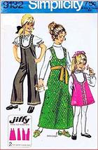 Simplicity 9132 Girls Jumpsuit and Jumper in Two Lengths Vintage Sewing Pattern - £9.45 GBP