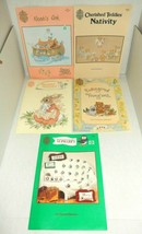 Designs By Gloria & Pat Cross Stitch Pattern Booklets Bunnies Nativity Noahs Ark - $17.99