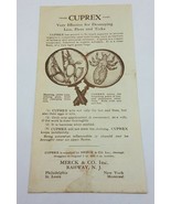 Vintage Advertising Flyer Merck &amp; Co. CUPREX - Destroys Lice, Fleas &amp; Ticks - $16.78