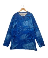 Realtree Fishing Shirt Mens 2XL Blue Long Sleeve Performance Moisture Wi... - $19.79