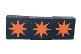 Qwirkle Replacement OEM 3 Orange Starburst Tiles Complete Set - $8.81