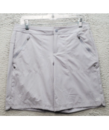 ZeroXposur Board Shorts Womens Small Gray Swim Wear High Waisted Slit Logo - $25.49 CAD