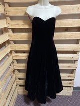 Patra Black Velvet Ankle Length Dress with Purple Petticoat Woman&#39;s Size... - $34.65