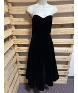 Patra Black Velvet Ankle Length Dress with Purple Petticoat Woman&#39;s Size... - £27.37 GBP