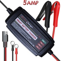 5Amp 12V Vehicle Battery Charger Maintainer Smart Fast Waterproof with 4 Stars - £43.06 GBP