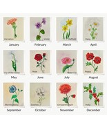 Custom Birth Month Flower, Choose From The 12 Available Original Watercolor - $51.48