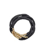 Metal Rubber Disc Bead Stretch Multi Bracelet 5 Pc Set - €10,56 EUR