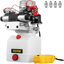 VEVOR 12V DC Double Acting Solenoid Hydraulic Power Pack 4.5L Tank ZZ004234 - £319.73 GBP