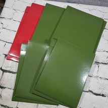 Vintage Department Store Gift Boxes Shirt Boxes Green Red Lot Of 5 In 2 Sizes  - £23.34 GBP