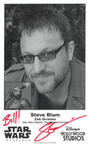 Steve Blum signed Star Wars Weekends 4.75x7.75 B&amp;W Photo Bill!- COA (Voice of Ze - £27.07 GBP