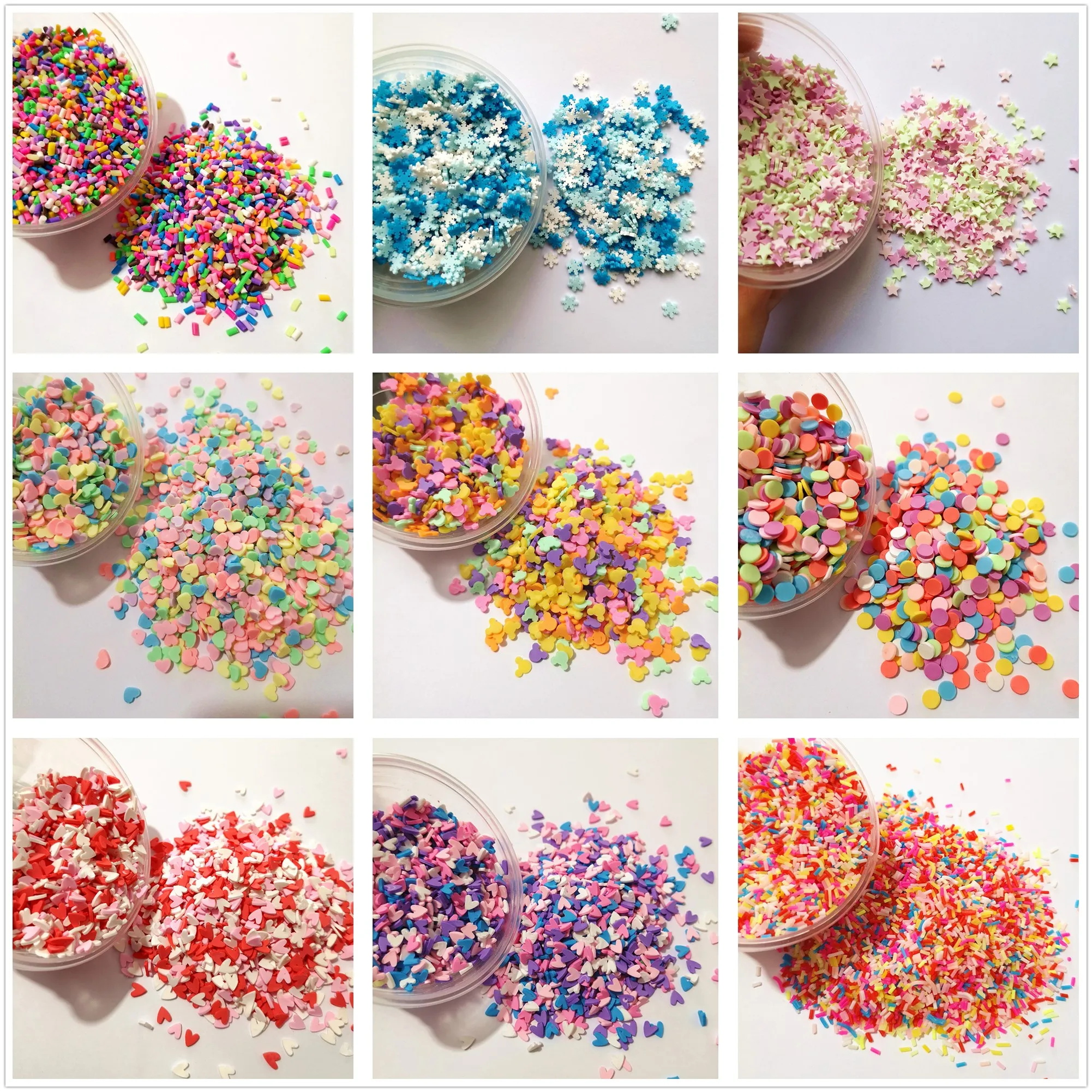 100g/bag Slime Clay Sprinkles Filler Toys Accessories Candy Fake Cake Dessert - £11.07 GBP