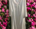 Natori Saks Fifth Ave Light Pink Satin Lace Embroidered Long Nightgown 3... - $24.74