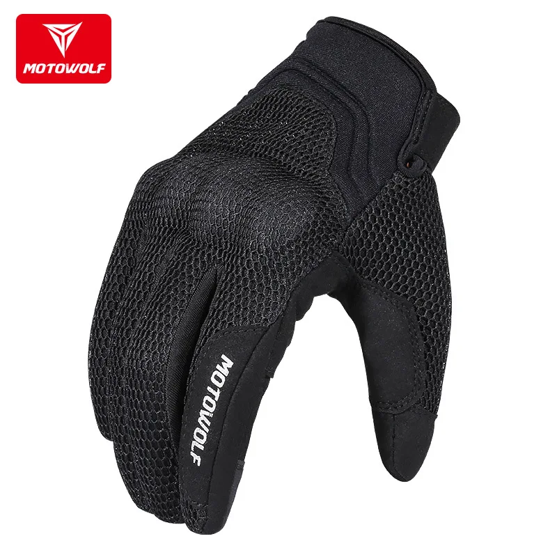 MOTOWOLF Motorcycle Riding Anti Fall Gloves Racing Protective Gloves Bre... - £32.13 GBP