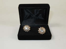 Men J.Valintin Cufflinks With Bold Stones Plated Gold Vito Rofolo V45-2 image 4