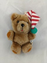 Dakin Fun Farm Christmas Brown Bear Plush 5 Inch Ornament 1983 Stuffed Animal  - $8.95