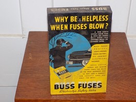 Vintage Buss Glass Fuses Metal Counter Display - $108.90