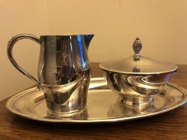 Paul Revere Reproduction Silver Plated Oneida Silversmiths Sugar Creamer... - £18.36 GBP