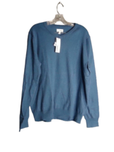 Sonoma Fine Gauge V-Neck Sweater Blue Mens Size Large MSRP $45 New - £15.07 GBP