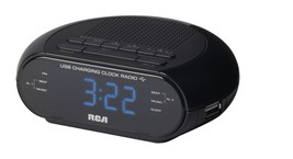 RCA - RC207 - Dual Wake Clock Radio with USB Charging - £43.82 GBP