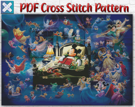 Disney Mickey Mouse Sweet Dreams Large Counted Cross Stitch Pattern Needlework - £2.75 GBP