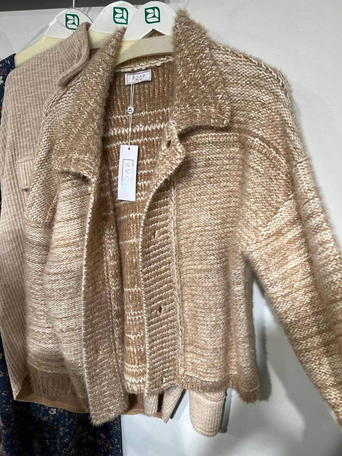 Sage The Label Café Heathered Cardigan Size L - $48.51