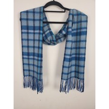 Jaclyn Smith Scarf Womens One Size 60 Inch Blue Plaid 100% Acrylic Fall ... - £16.85 GBP