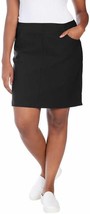 Hilary Radley Women&#39;s Size XL Black Built in Shorts Stretch Skort NWT - £10.78 GBP
