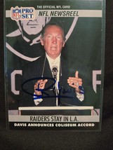 Al Davis Authentic Hand Signed Football Card Autographed Los Angeles Rai... - $116.62 CAD