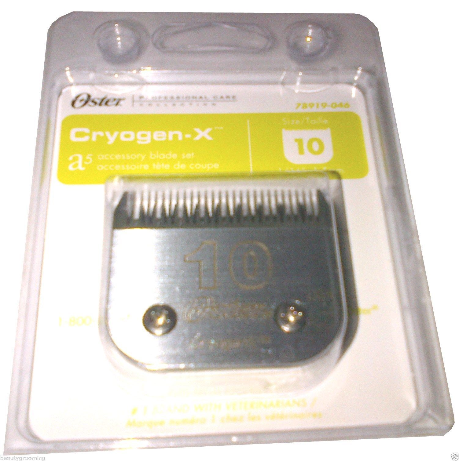 Primary image for Original OSTER Blade Size 10 Cryogen-X 78919-046 Antibacter​ial 1/16" - 1.5mm