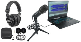 Rockville Z-STREAM Live Streaming USB Computer Microphone Mic+Stand+Headphones - £81.77 GBP
