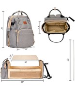 Gray Baby Diaper Bag w Changing Station Backpack for Baby Boys &amp; Girls NEW - $64.11 CAD