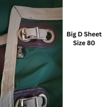 Big D Horse Green Nylon Sheet Size 80 USED image 6