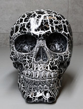 God of Lightning Thunder Bolt Punk Rock Black Skull Figurine Ossuary Macabre Art - £19.30 GBP
