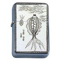 Fish Art Flip Top Dual Torch Em1 Smoking Cigarette Silver Refillable Dua... - £7.03 GBP