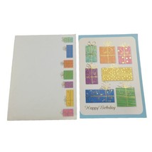 Birthday Card With Presents Design Includes Envelope 7.5 X 5.5 Inches  - $2.84