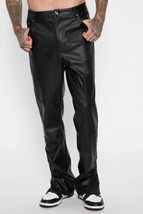 Black Men&#39;s Genuine Lambskin Leather Pant Handmade Stylish Formal Biker ... - $105.47