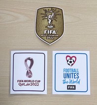 Messi Argentina 2022 FIFA World Cup Champions Away Soccer Jersey Badge P... - $374.58 MXN