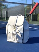 NiceAces Beautiful Designer Tennis &amp;Pickleball Backpack for women White ... - £145.17 GBP