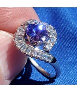 Earth mined Tanzanite Diamond Engagement Statement Ring 2.8ct Solitaire ... - $136,125.49 MXN