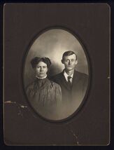 FOUND from ALBUM * CLAPPER'S STUDIO Waterloo Iowa * MABEL, CLIFTON Merry... - $10.84