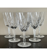 Waterford Crystal Lismore 6 7/8" Tall Water Goblet Glasses Set of 6  * - £177.53 GBP